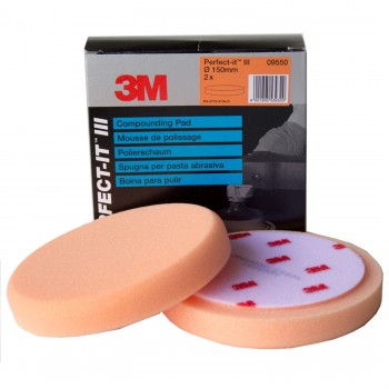 Поролоновий полірувальний круг 3M™ Perfect-It™ III ø150мм плоский помаранчевий