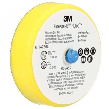 Оправка 3M™ Finesse-it™ Roloc™ для кругів Hookit™ ø75мм Оправка 3M™ Finesse-it™ Roloc™ для кругів Hookit™ ø75мм