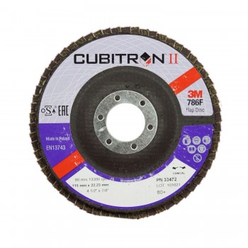 Пелюстковий диск 3M™ 786F Cubitron™ II ø115мм*22мм 40+ Пелюстковий диск 3M™ 786F Cubitron™ II ø115мм*22мм 40+