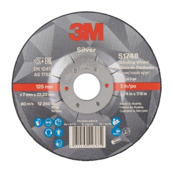 Зачистний круг 3M™ Silver T27 Inox ø125мм*7.0*22мм Зачистний круг 3M™ Silver T27 Inox ø125мм*7.0*22мм