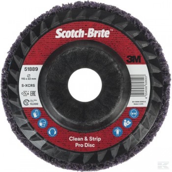 Зачистной круг 3M™ Scotch-Brite™ Clean&Strip XT Pro RD ø115мм*22мм Зачистной круг 3M™ Scotch-Brite™ Clean&Strip XT Pro RD ø115мм*22мм