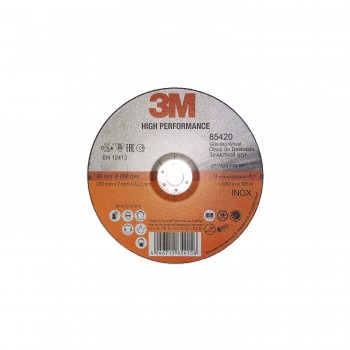 Зачисний диск 3M™ High Performance T27 Inox ø230мм*7.0*22мм Зачисний диск 3M™ High Performance T27 Inox ø230мм*7.0*22мм
