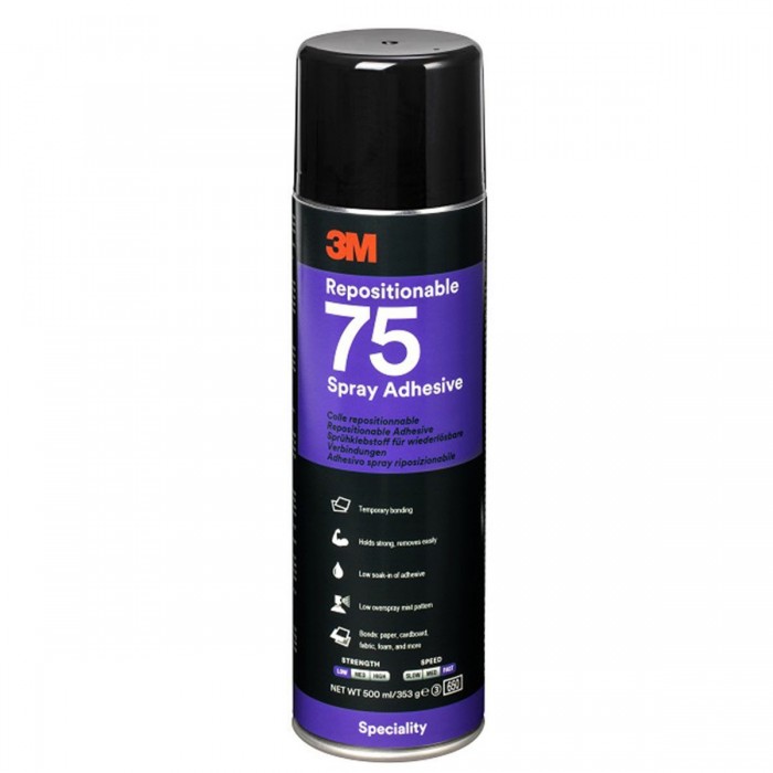 Клей-спрей в аерозолі 3M™ Scotch-Weld™ Spray 75 Repositionable (500мл)