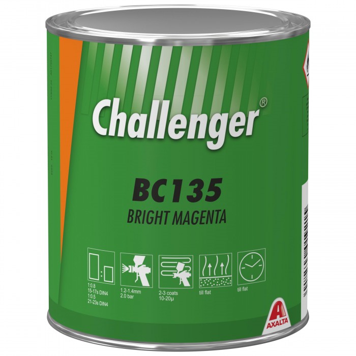 Базове покриття Challenger Basecoat BC135 Bright Magenta (1л)