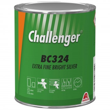 Базове покриття Challenger Basecoat BC324 Fine Extra Bright Silver (1л) Базове покриття Challenger Basecoat BC324 Fine Extra Bright Silver (1л)