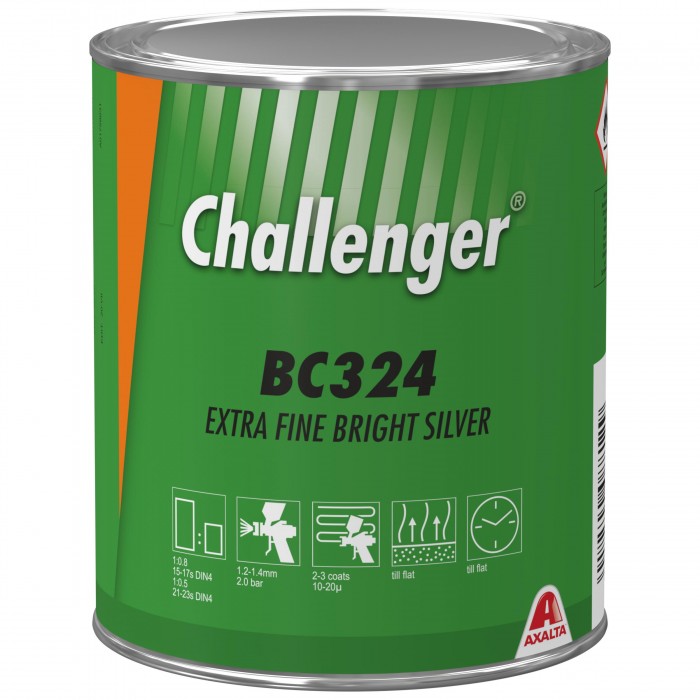 Базове покриття Challenger Basecoat BC324 Fine Extra Bright Silver (1л)