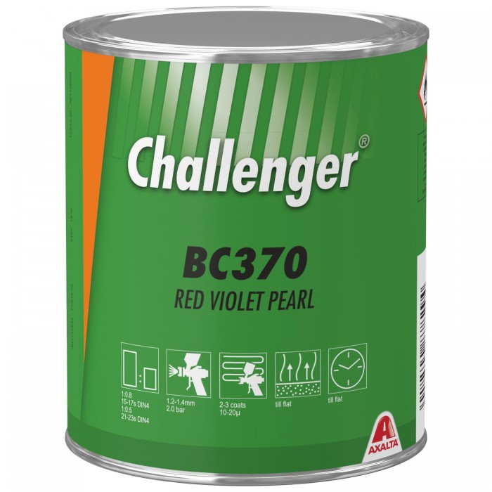 Базовое покрытие Challenger Basecoat BC370 Red Violet Pearl (1л)