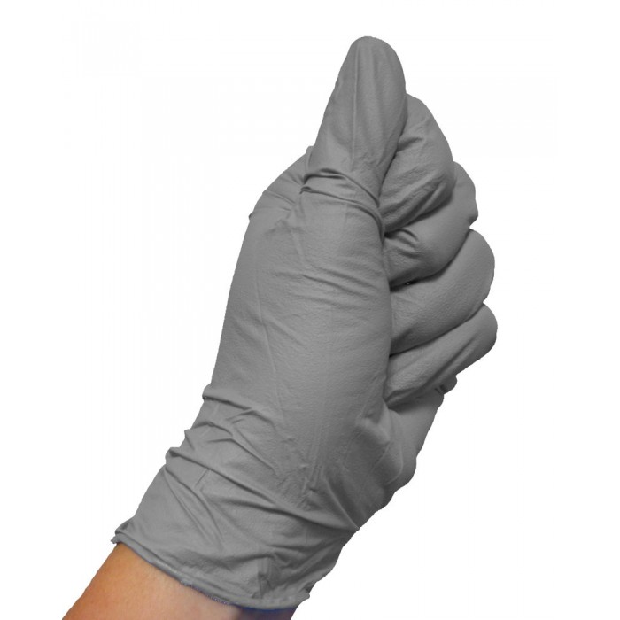 Одноразовые нитриловые перчатки Colad L серые (50 шт/уп) - 538002