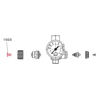 Фіксуючий гвинт SATA ручки регулятора факела M4 * 8
