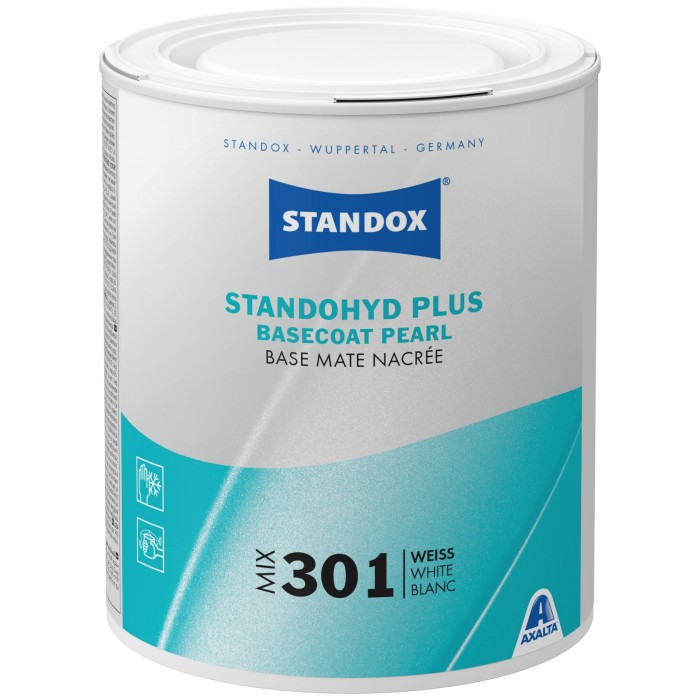 Базове покриття Standohyd Plus Basecoat Mix 301 White (1л)