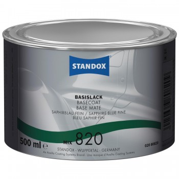 Базове покриття Standox Basecoat Mix 820 Sapphire Blue Fine (500мл) Базове покриття Standox Basecoat Mix 820 Sapphire Blue Fine (500мл)
